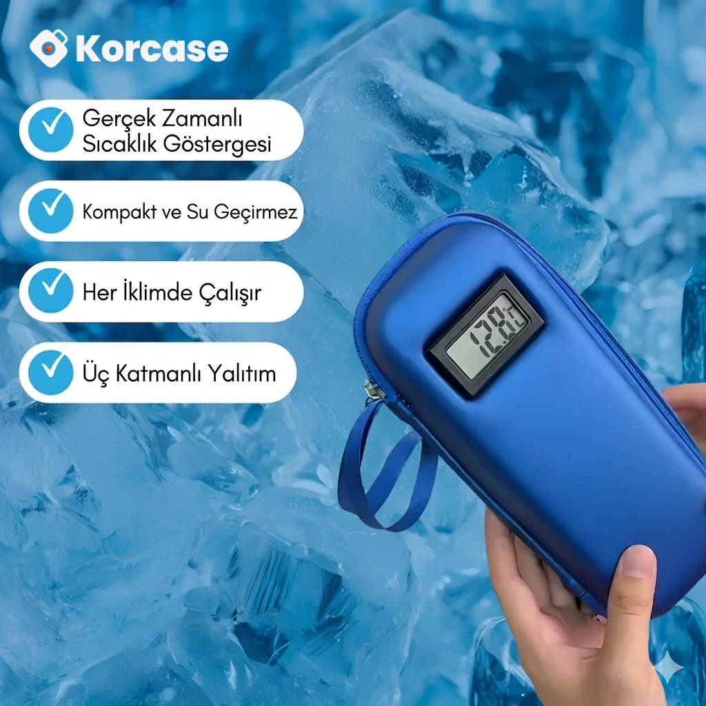 Korcase™ - İnsülin Soğutmalı Güvenli Saklama Çantası