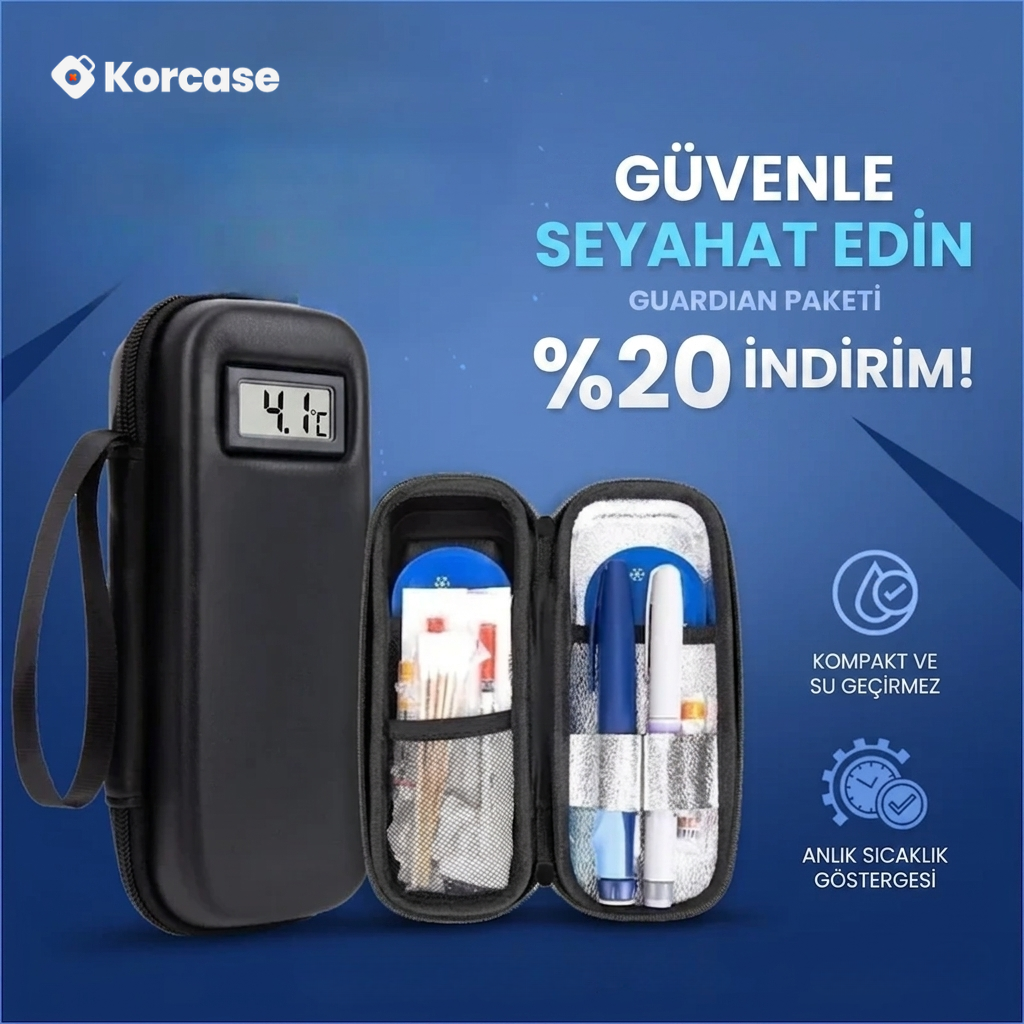 Korcase™ - İnsülin Soğutmalı Güvenli Saklama Çantası