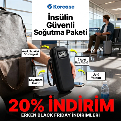 Korcase™ - İnsülin Soğutmalı Güvenli Saklama Çantası